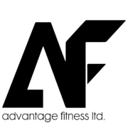 Advantage Fitness Logo with text Black